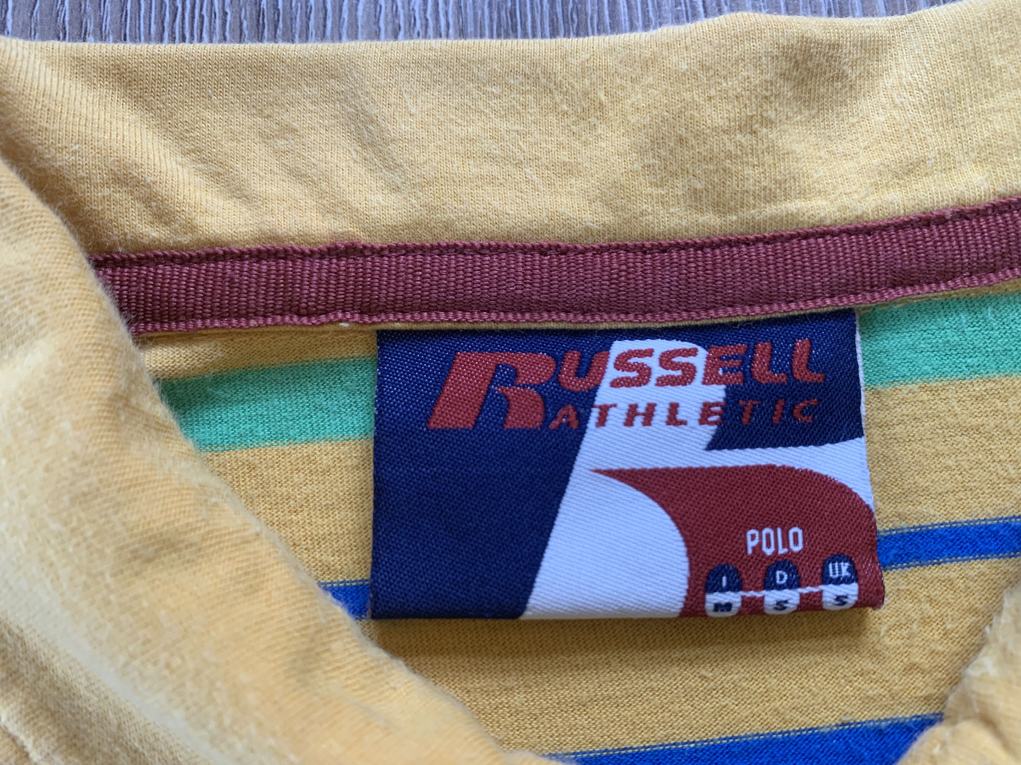 Russell Athletic Vintage Russel Athletic Brasil Cotton Stripe Polo Size US S / EU 44-46 / 1 - 7 Thumbnail