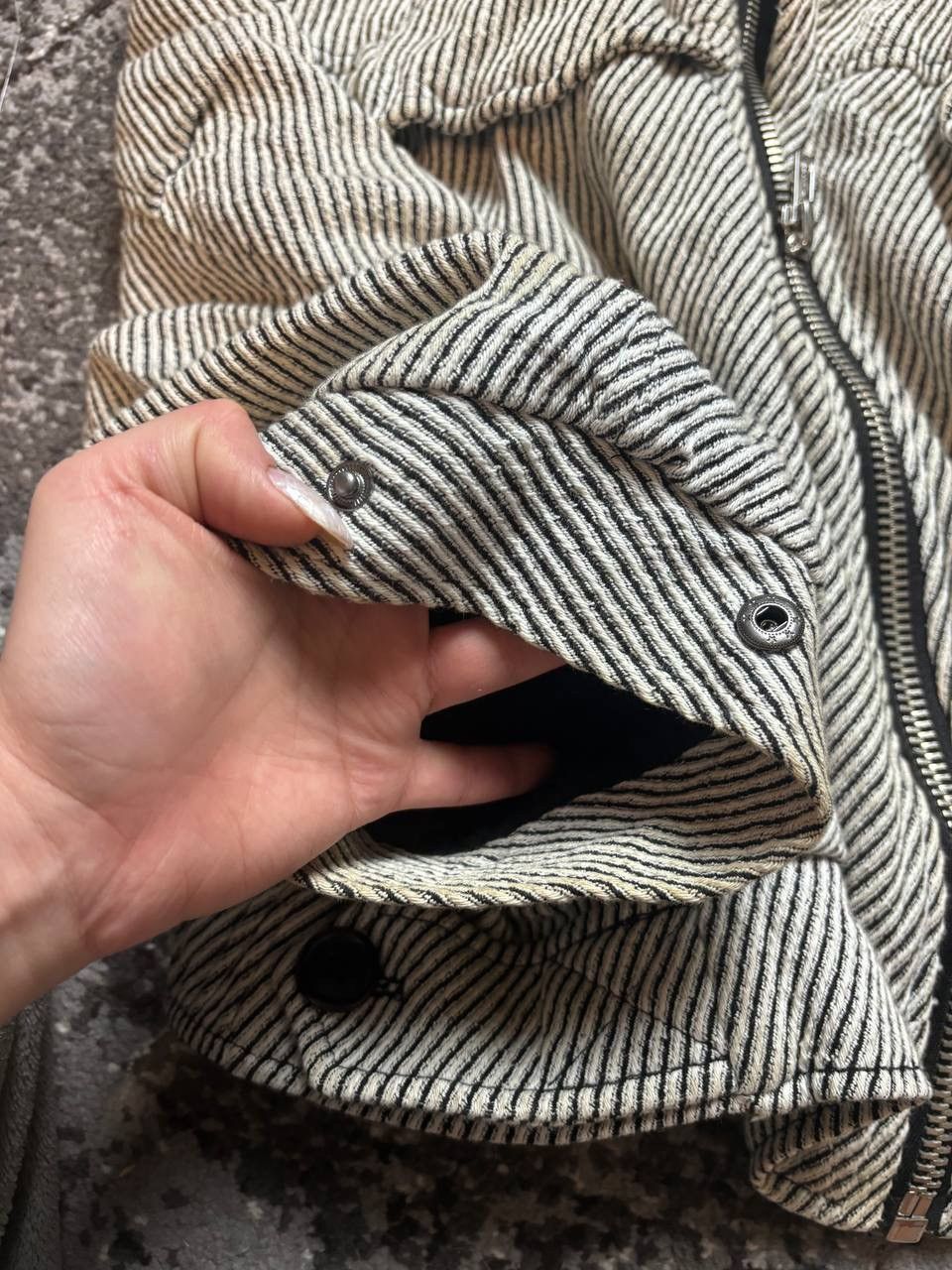 Vintage Vintage Y2K Free People Stripes Prisoner Opium Bomber Size US XS / EU 42 / 0 - 4 Thumbnail
