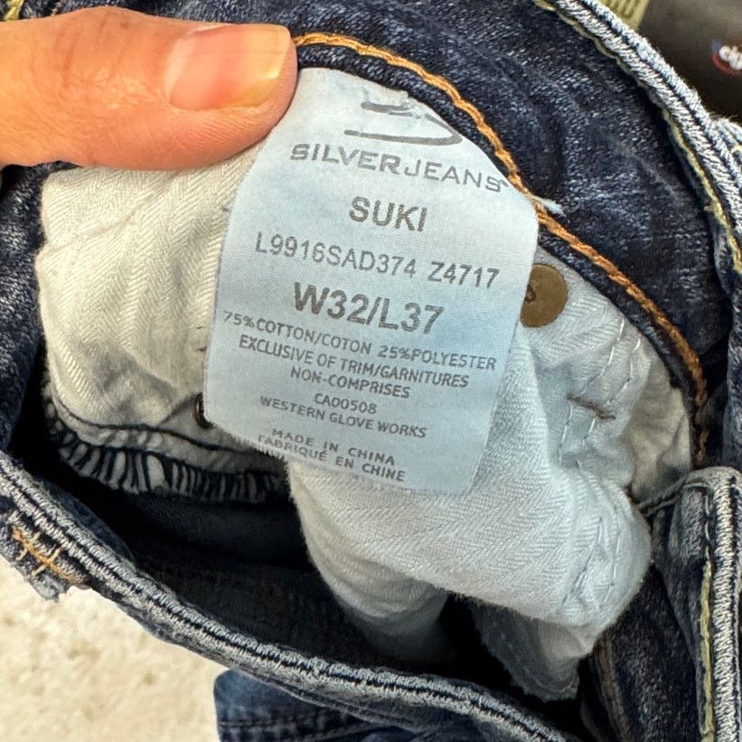 Silver Jeans Co. Silver suki bootcut jeans 32x37 western embroidered pocket Size 32" / US 10 / IT 46 - 7 Thumbnail