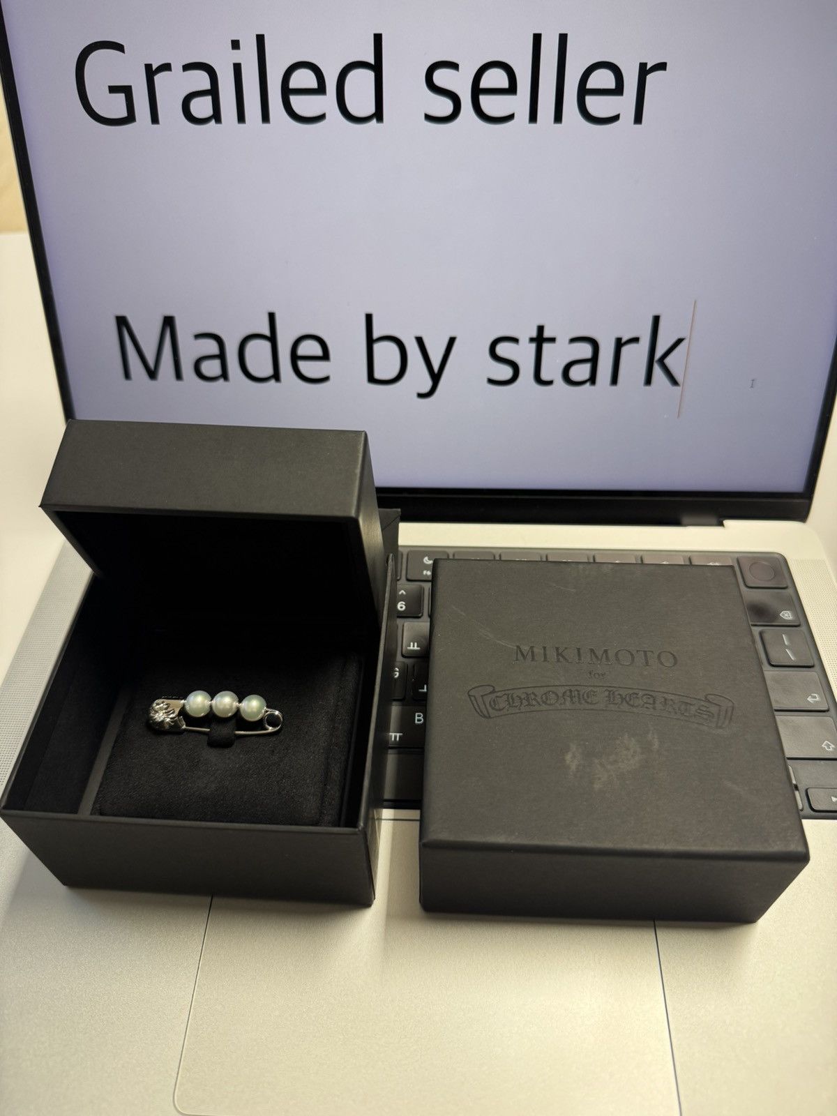 Chrome Hearts Chrome hearts x mikimoto safetypin Size ONE SIZE - 1 Thumbnail