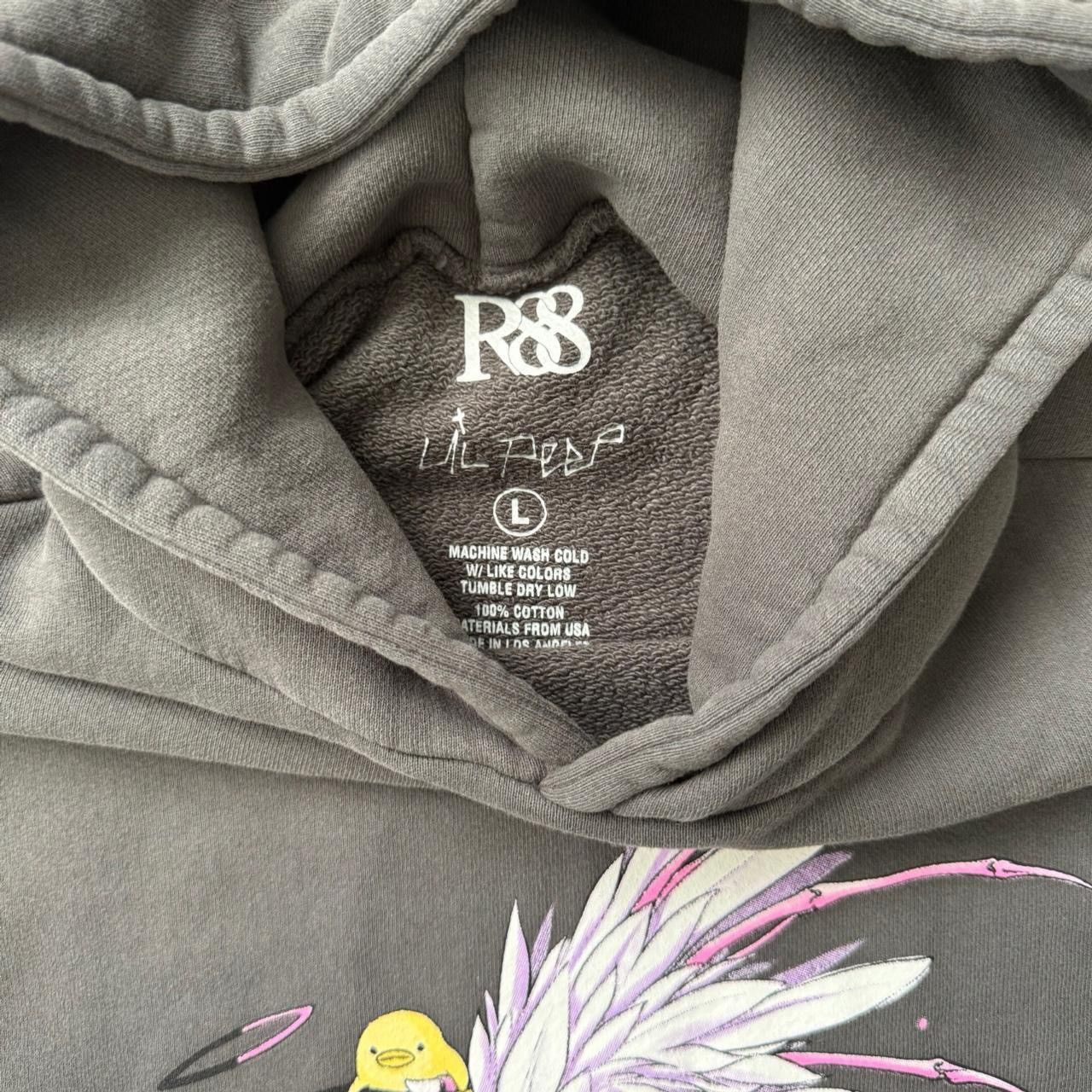 Lil Peep Rose in Good Faith Lil Peep Grey Boxy Oversized Hoodie Size US L / EU 52-54 / 3 - 4 Thumbnail