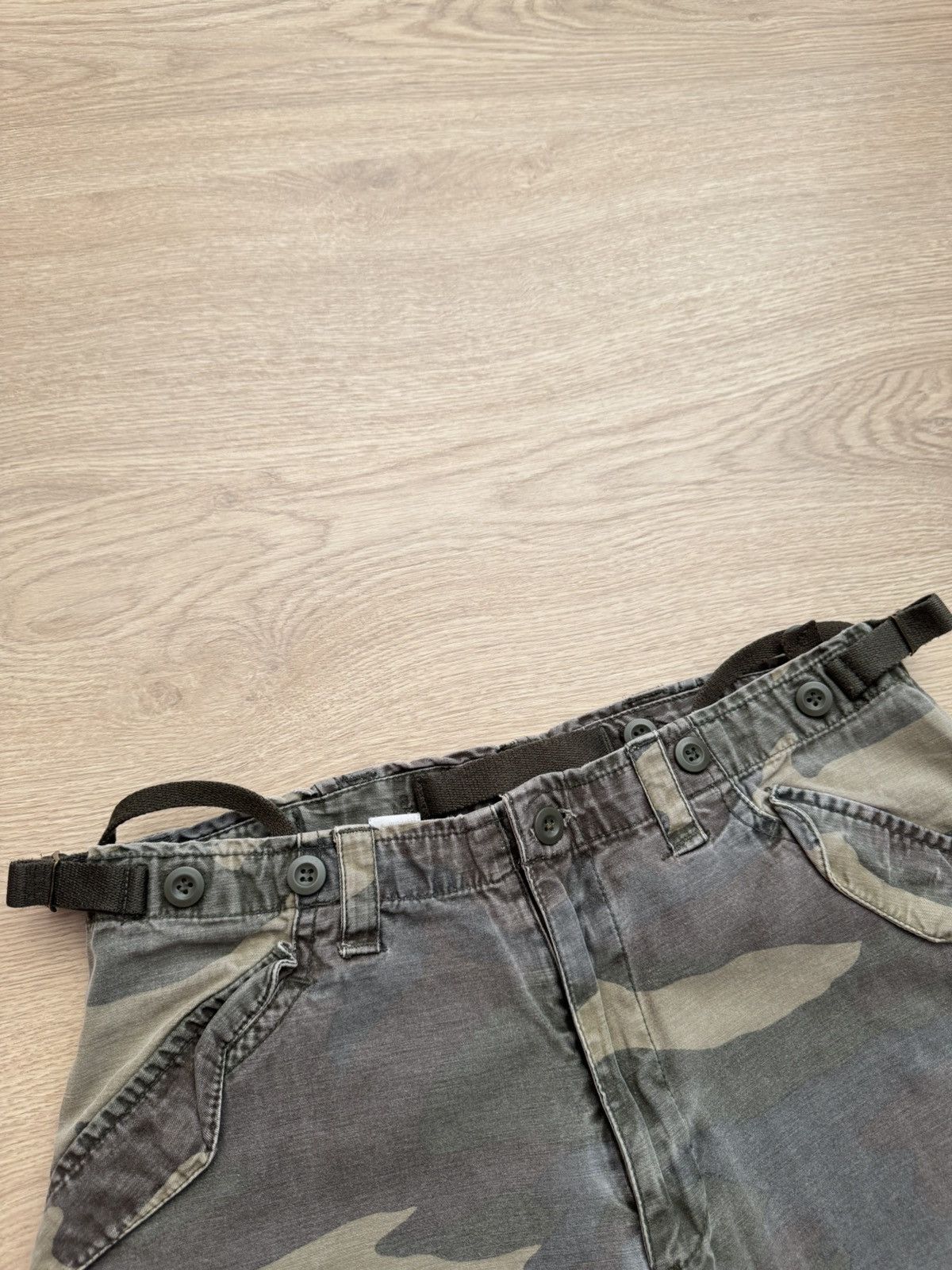 H&M Vintage 00s H&M y2k Japanese Baggy Camo Military Cargo Pants Size US 32 / EU 48 - 3 Thumbnail