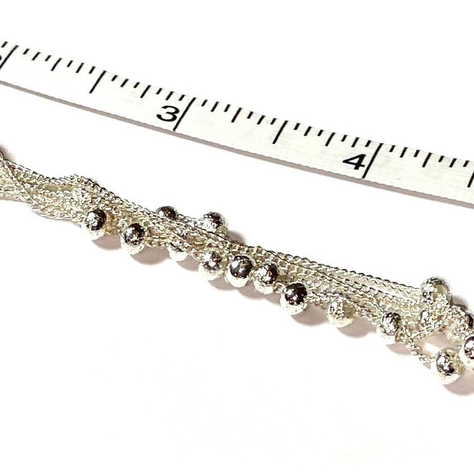 Other Sterling Silver Multi-Strand Bracelet W/Toggle Closure,Inter Size ONE SIZE - 4 Thumbnail