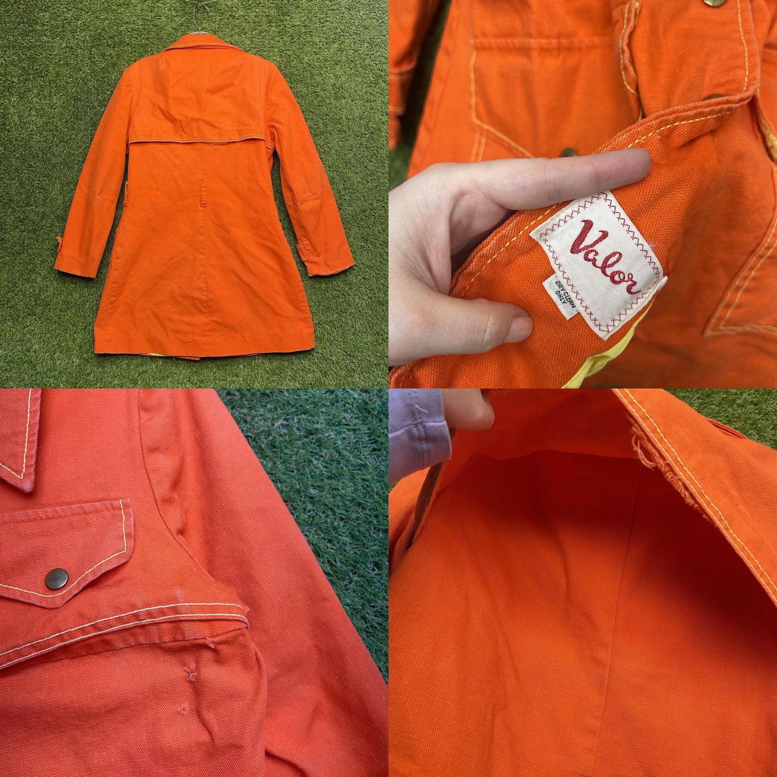Sears Vintage Sears Barn Jacket Womens 10 Medium Valor Orange Long Chore 80s 90s Sears Jacket Women 10 Orange Barn Vintage 80s 90s Size L / US 10 / IT 46 - 8 Thumbnail