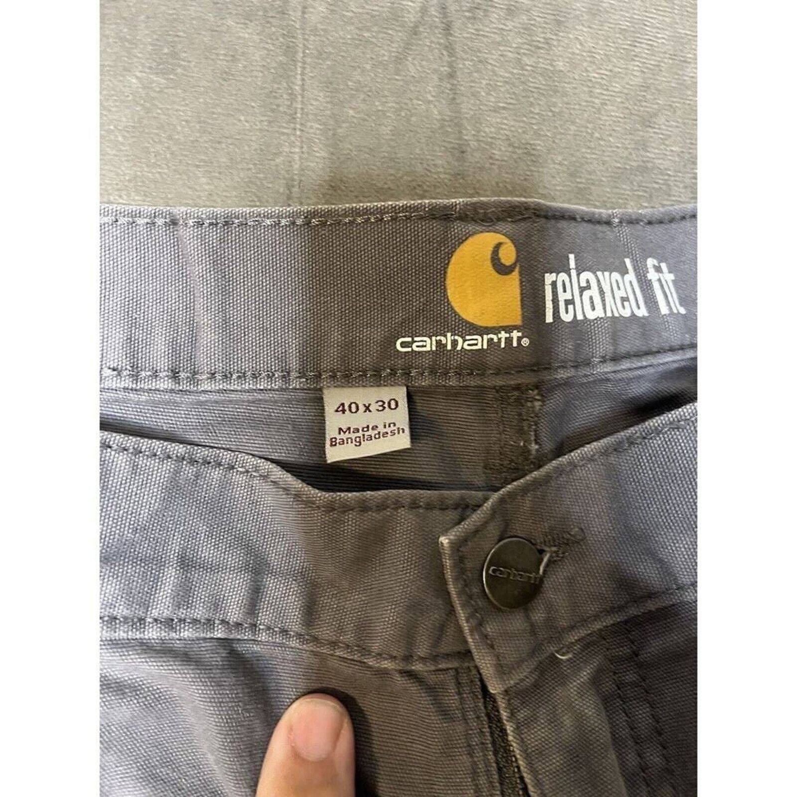 Carhartt Carhartt Force 40 x 30 Gray Relaxed Fit Cargo Pants Distress Size US 40 / EU 56 - 3 Thumbnail