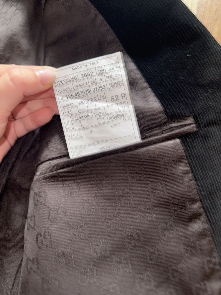 Gucci Vintage Gucci Tom Ford Velvet Blazer Jacket Size 50R - 7 Thumbnail