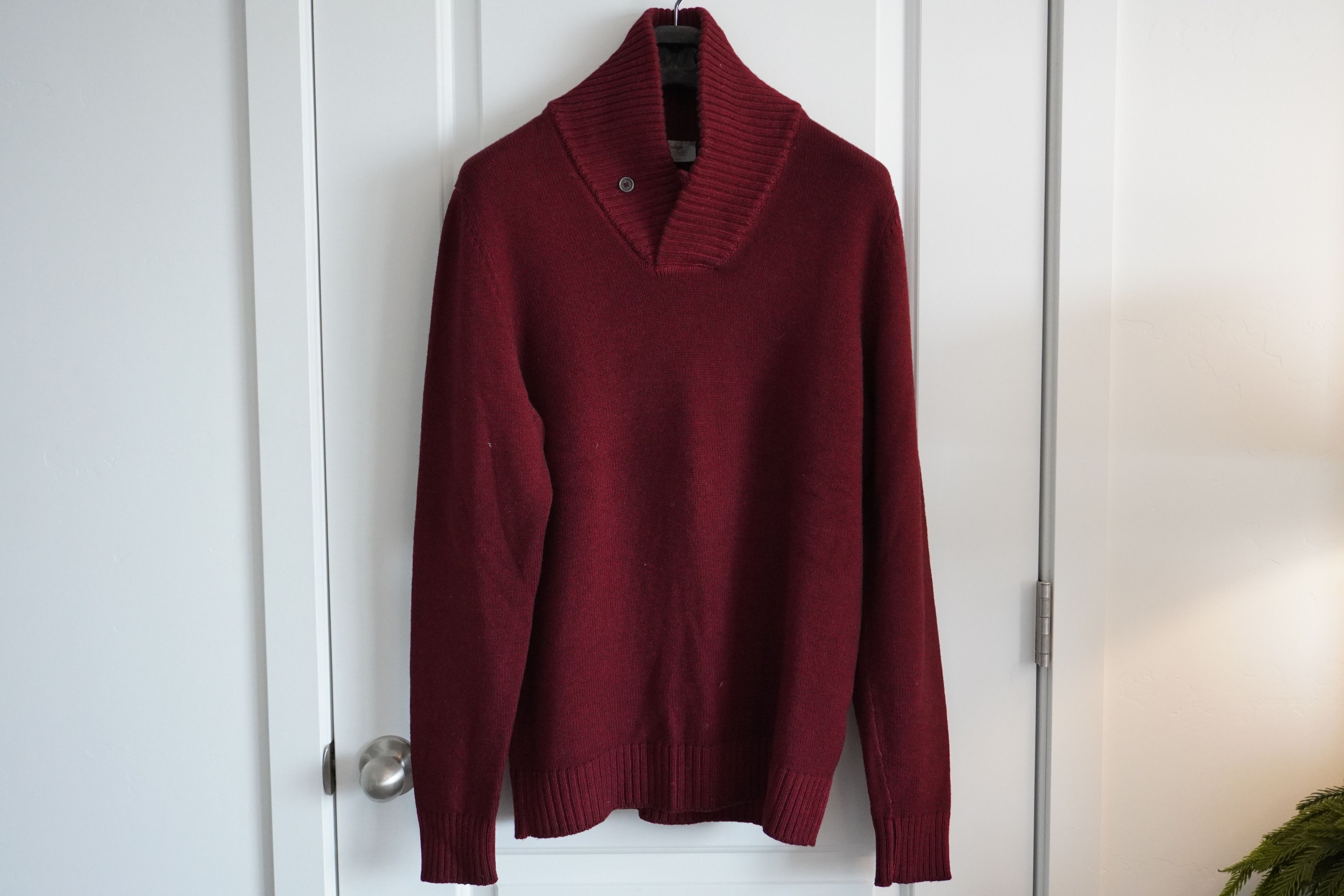 Gran Sasso GRAN SASSO SHAWL COLLAR SWEATER Size US L / EU 52-54 / 3 - 2 Thumbnail