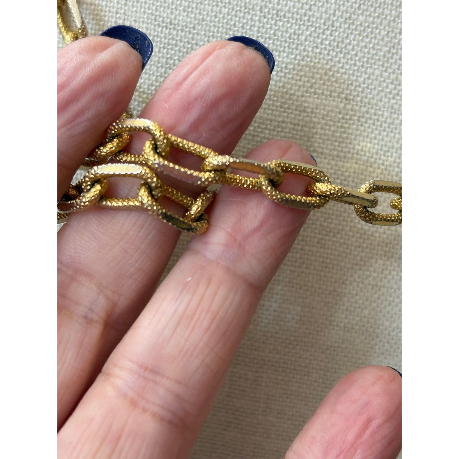 Other One Direction Gold Tone Chunky Chain Necklace Preowned Size ONE SIZE - 3 Thumbnail
