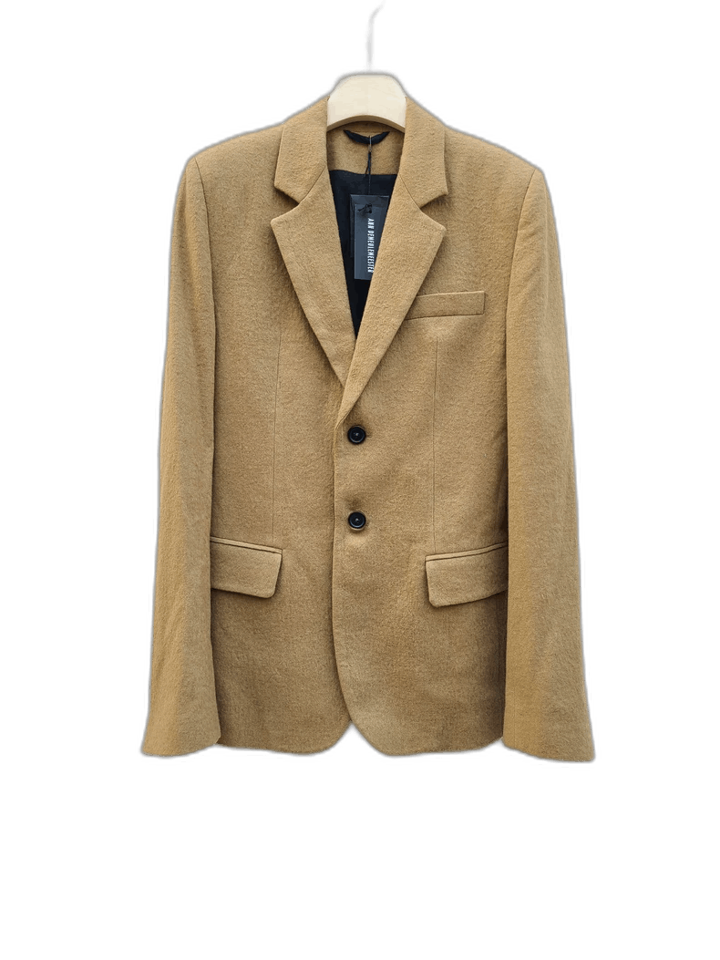 Ann Demeulemeester Ann Demeulemeester Camel Wool Blazer Size M / US 6-8 / IT 42-44 - 1 Thumbnail