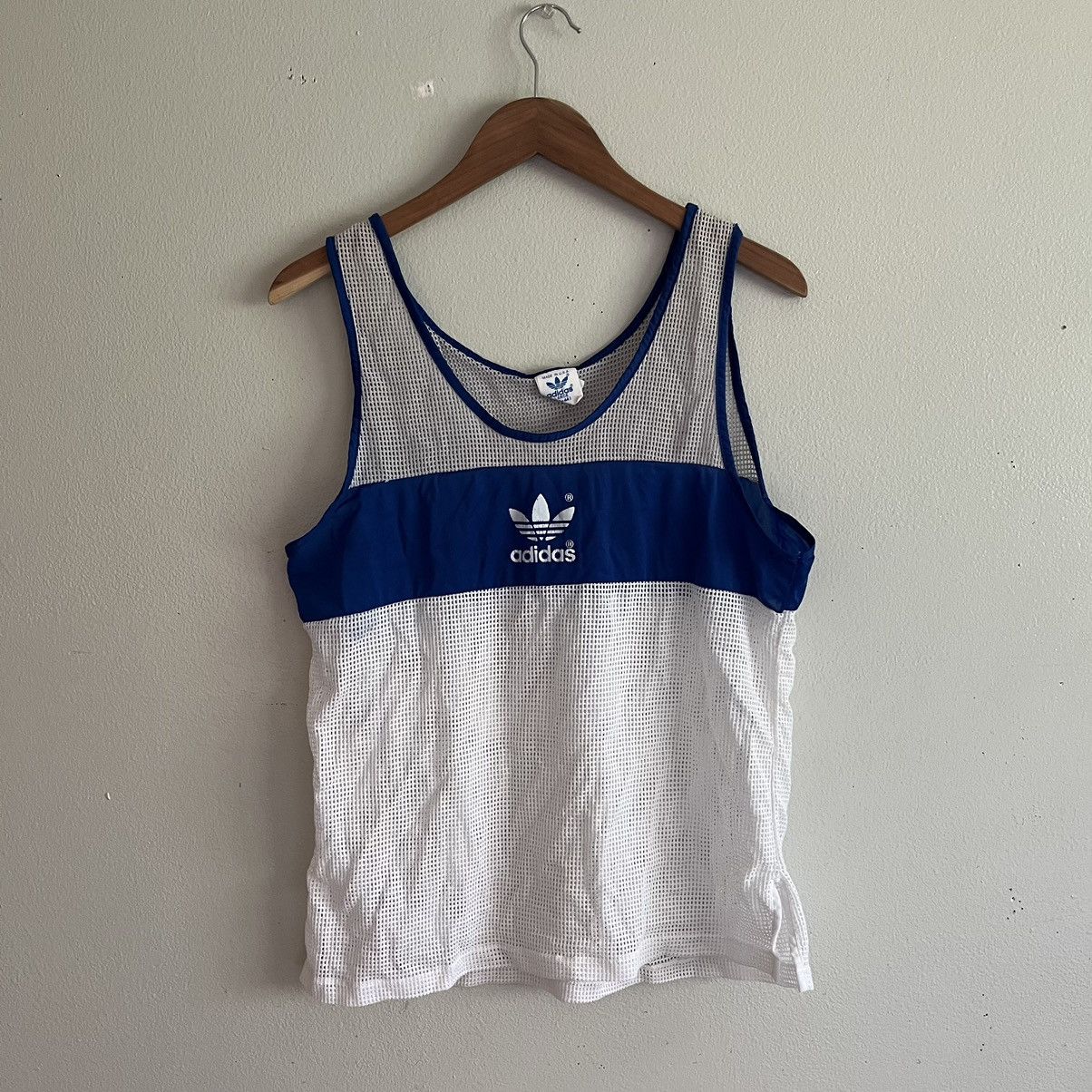 Adidas trefoil mesh tank top online