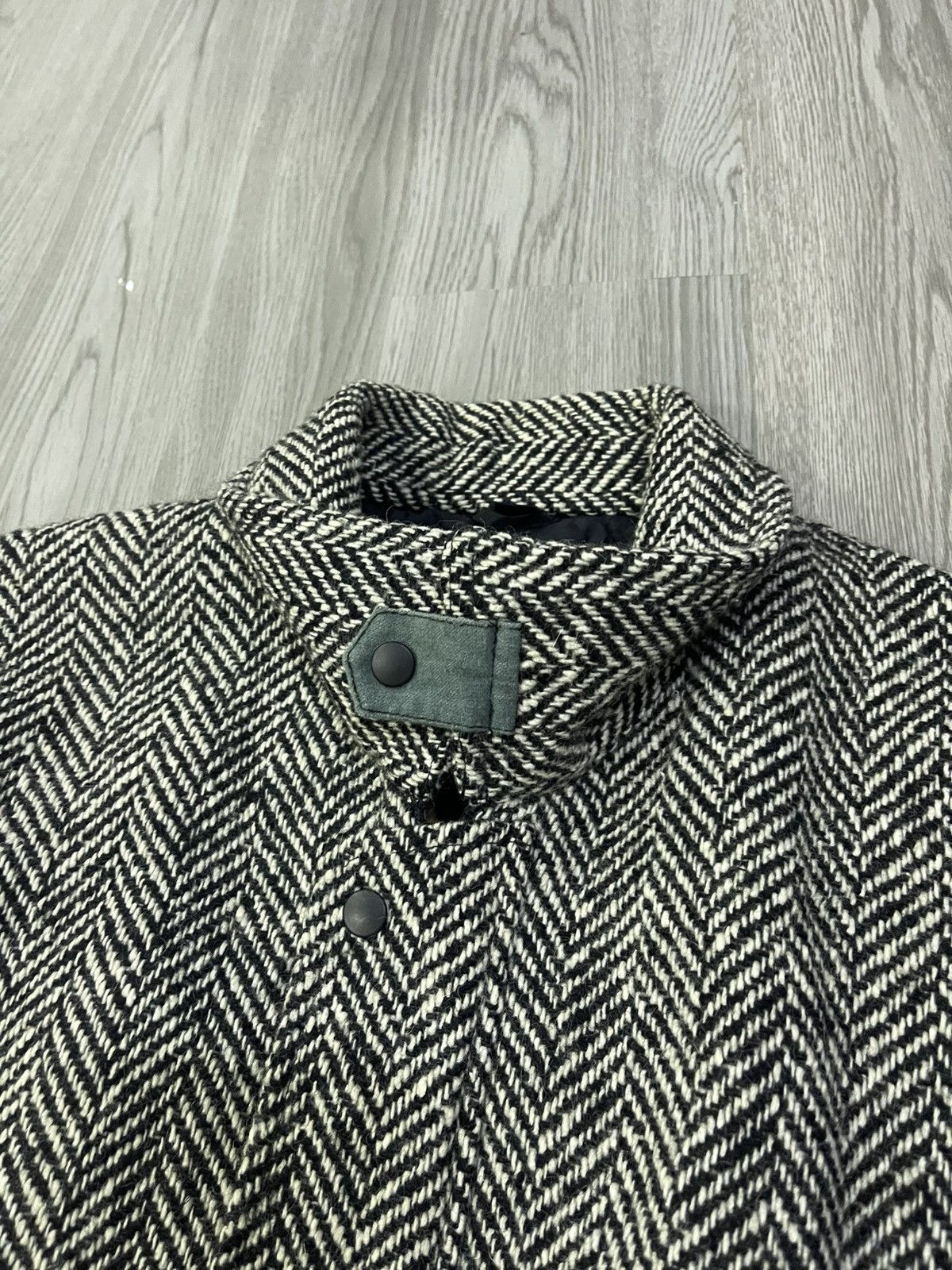 Japanese Brand Vintage Mister Sanwa Herringbone wool dannie bomber jacket Size US M / EU 48-50 / 2 - 11 Thumbnail