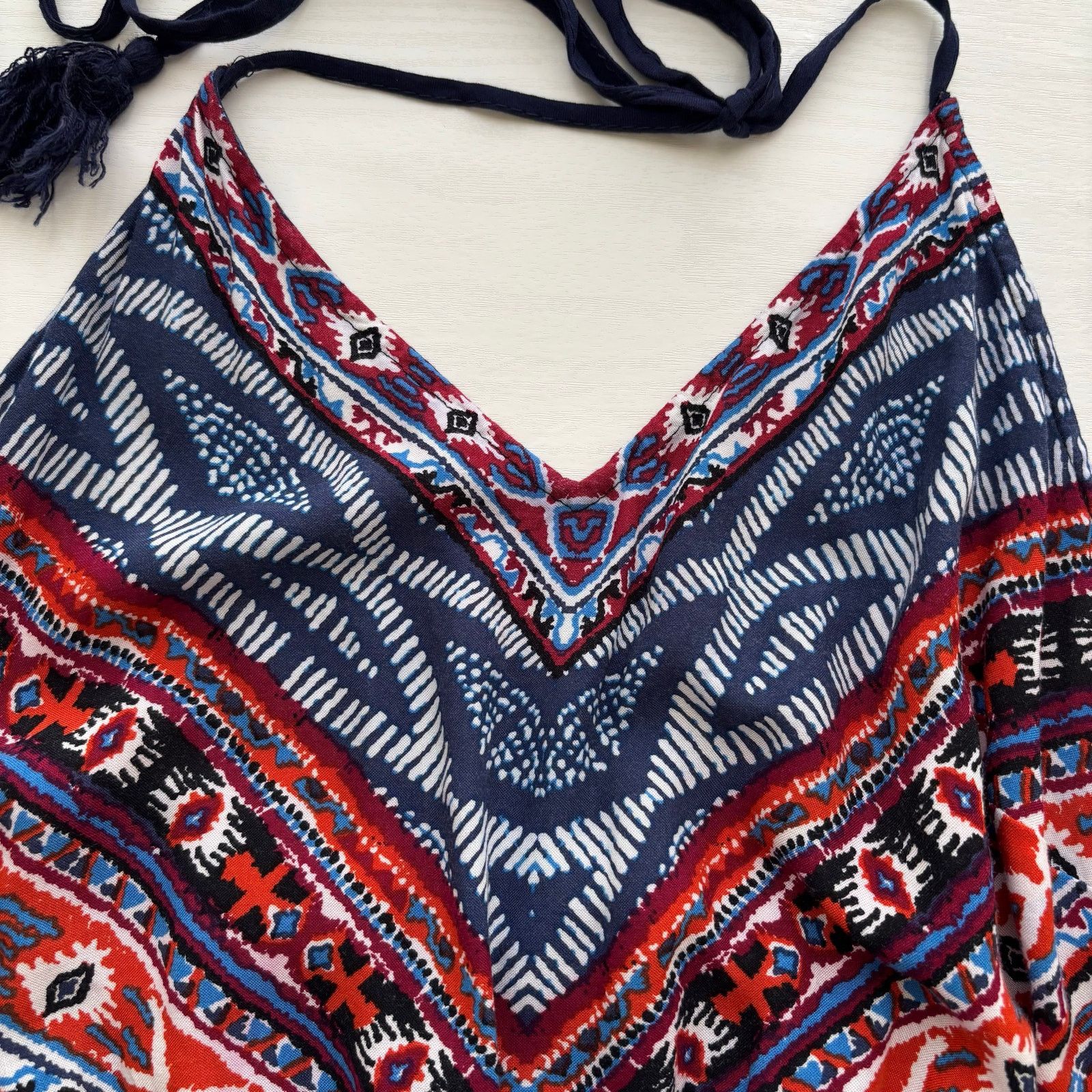 Other Flying Tomato Boho Multi-Colored Halter Top Jumpsuit Size XS Size 27" / US 4 / IT 40 - 9 Thumbnail