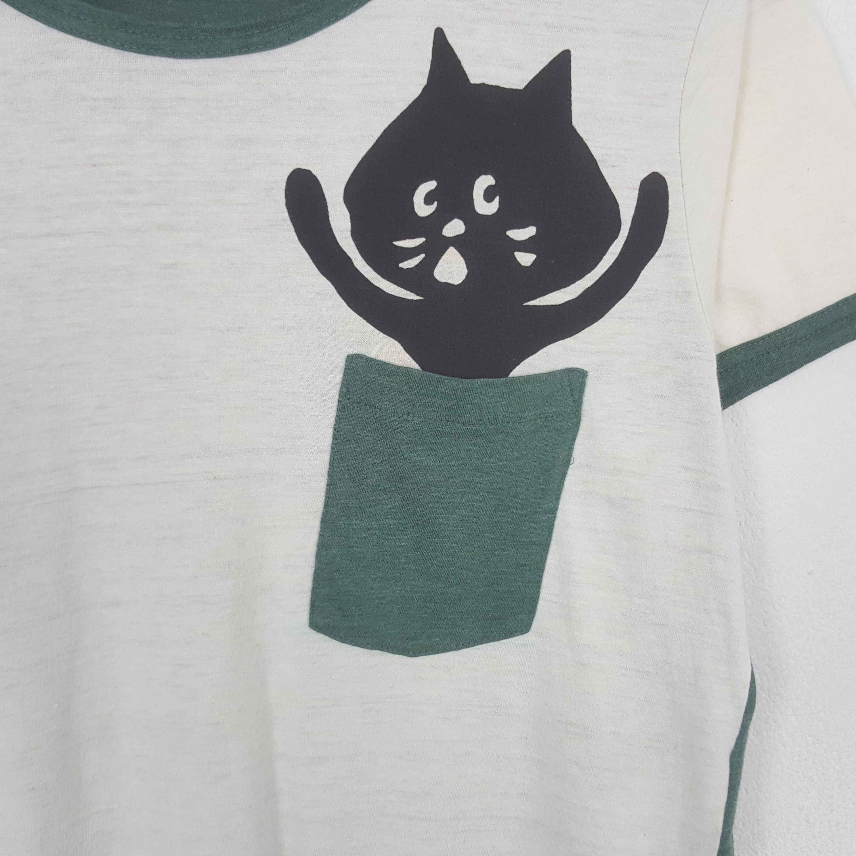 Ne-Net Vintage Ne-net Single Pocket Designer By Issey Miyake Tshirt Size US S / EU 44-46 / 1 - 2 Thumbnail