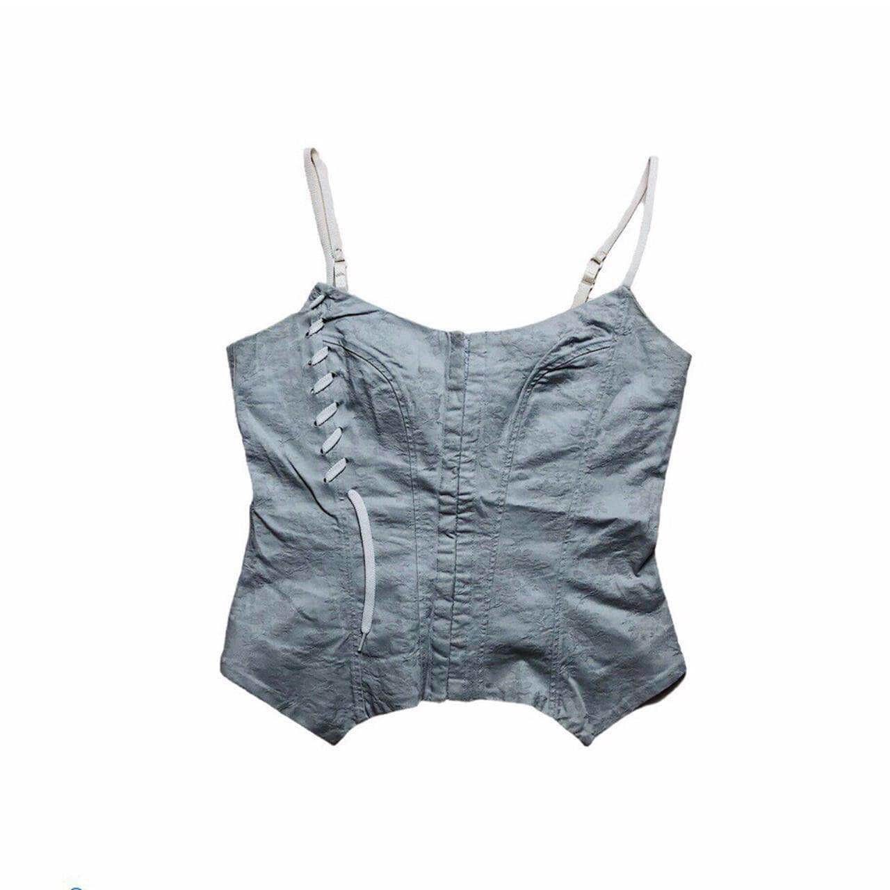 Cop Copine The Cop Copine Light Grey Corset Size ONE SIZE - 1 Thumbnail