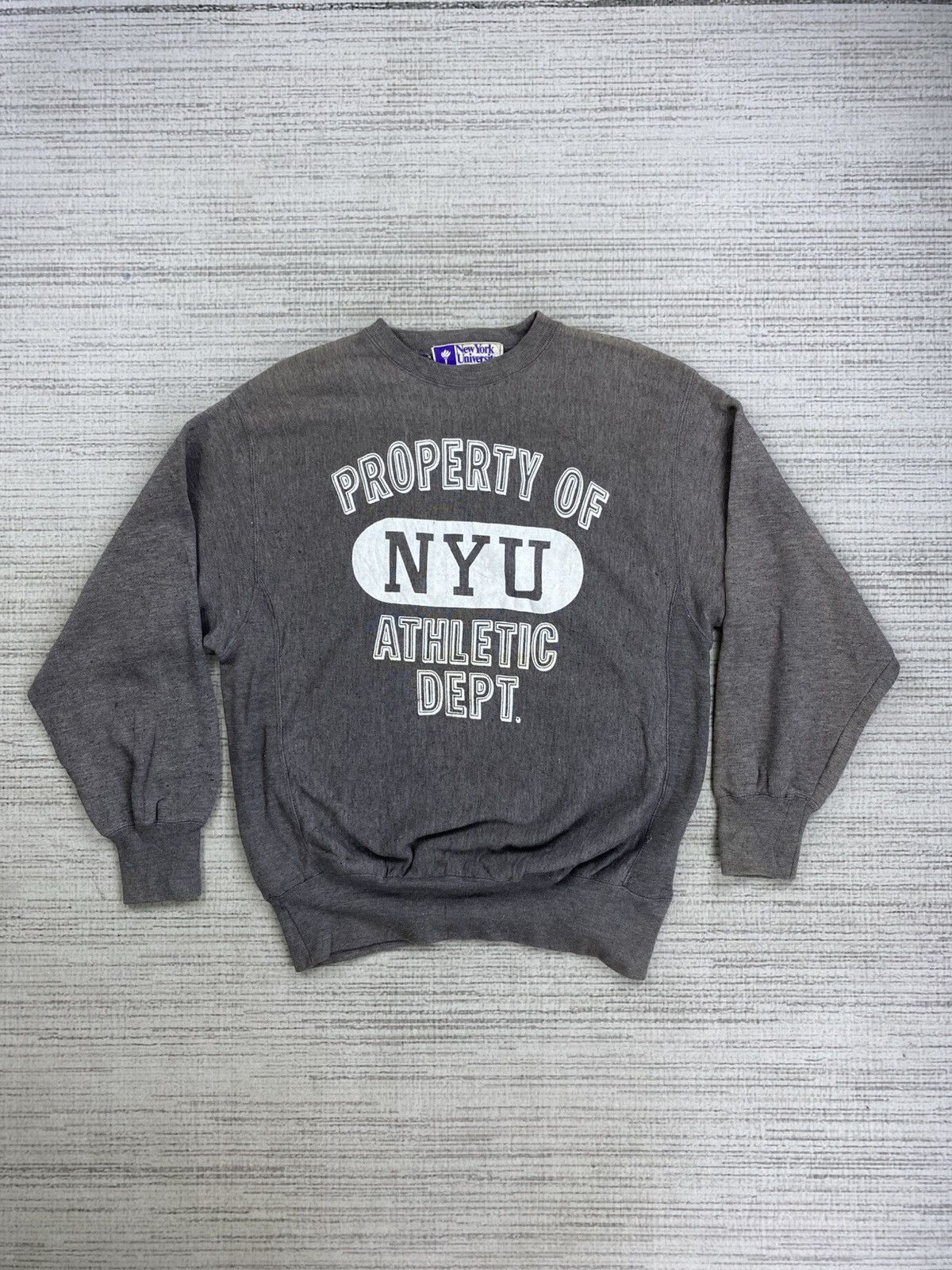 Product Of New York × Vintage Vtg New York University Athletic Dept Embroidery Sweatshirt Size US M / EU 48-50 / 2 - 5 Thumbnail