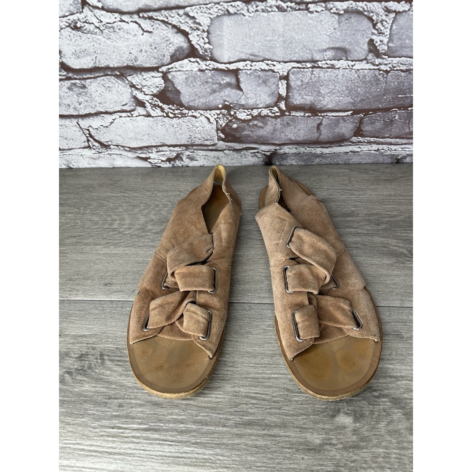 Rag & Bone Rag & Bone Pink Salmon Suede Leather Strap Flats Sandals Wom Size US 6.5 / IT 36.5 - 11 Thumbnail