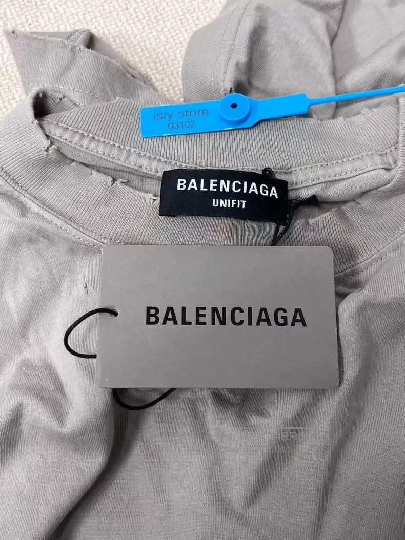 Balenciaga Balenciaga Mosaic Blurred Logo BB Letter Loose Fit Ripped Size US XS / EU 42 / 0 - 5 Thumbnail