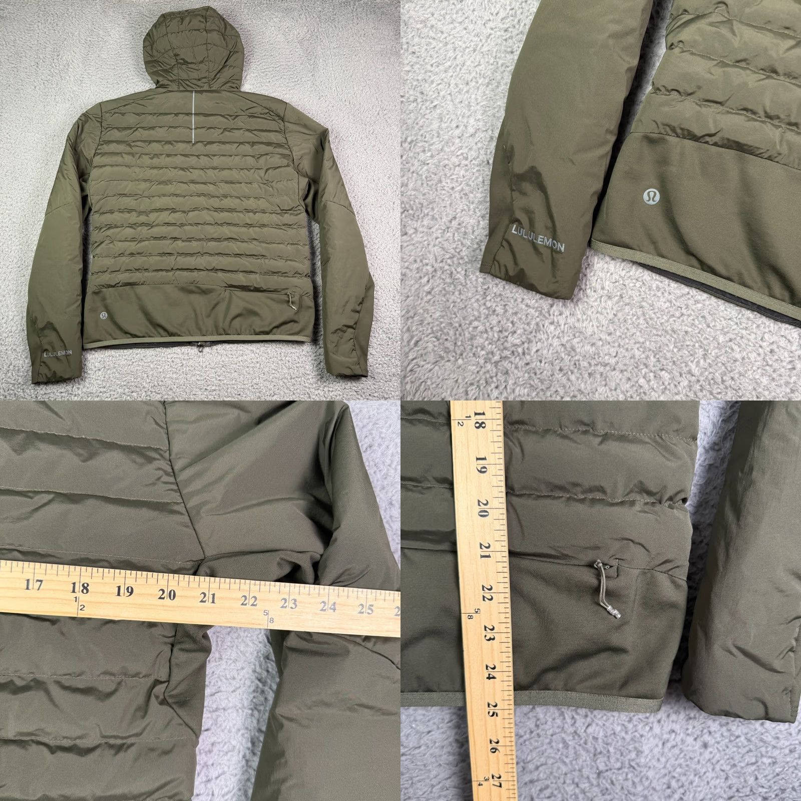 Lululemon VINTAGE? No. Lululemon Down For It All Hoodie Mens M Green Goose Down Puffer Insulated Jacket Shirt? Size US M / EU 48-50 / 2 - 8 Thumbnail