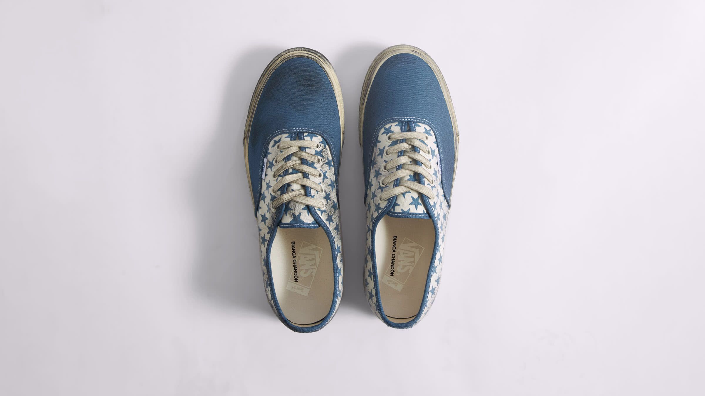 BIANCA CHANDON × Vans FINAL DROP NEW STAR PRINTED VANS AUTHENTIC SKATE SNEAKERS Size US 12 / EU 45 - 4 Thumbnail