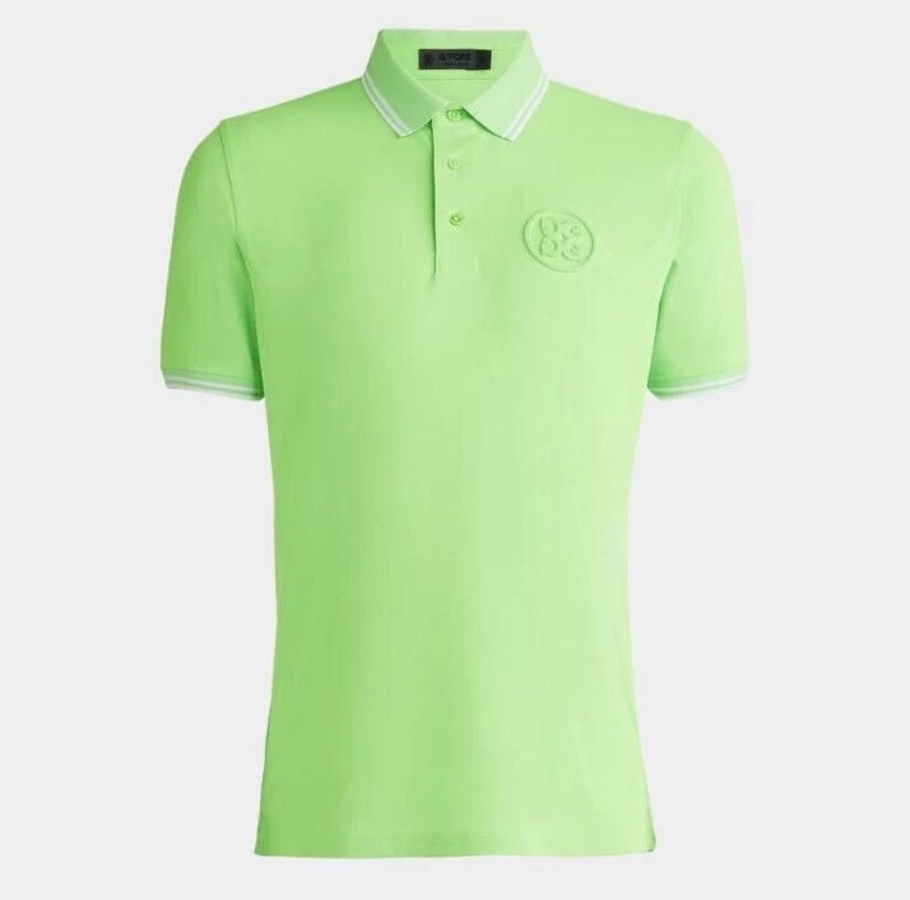 G/FORE G/Fore Embossed Logo Banded Tech Pique Polo Shirt Neon Gecko Size US L / EU 52-54 / 3 - 1 Thumbnail