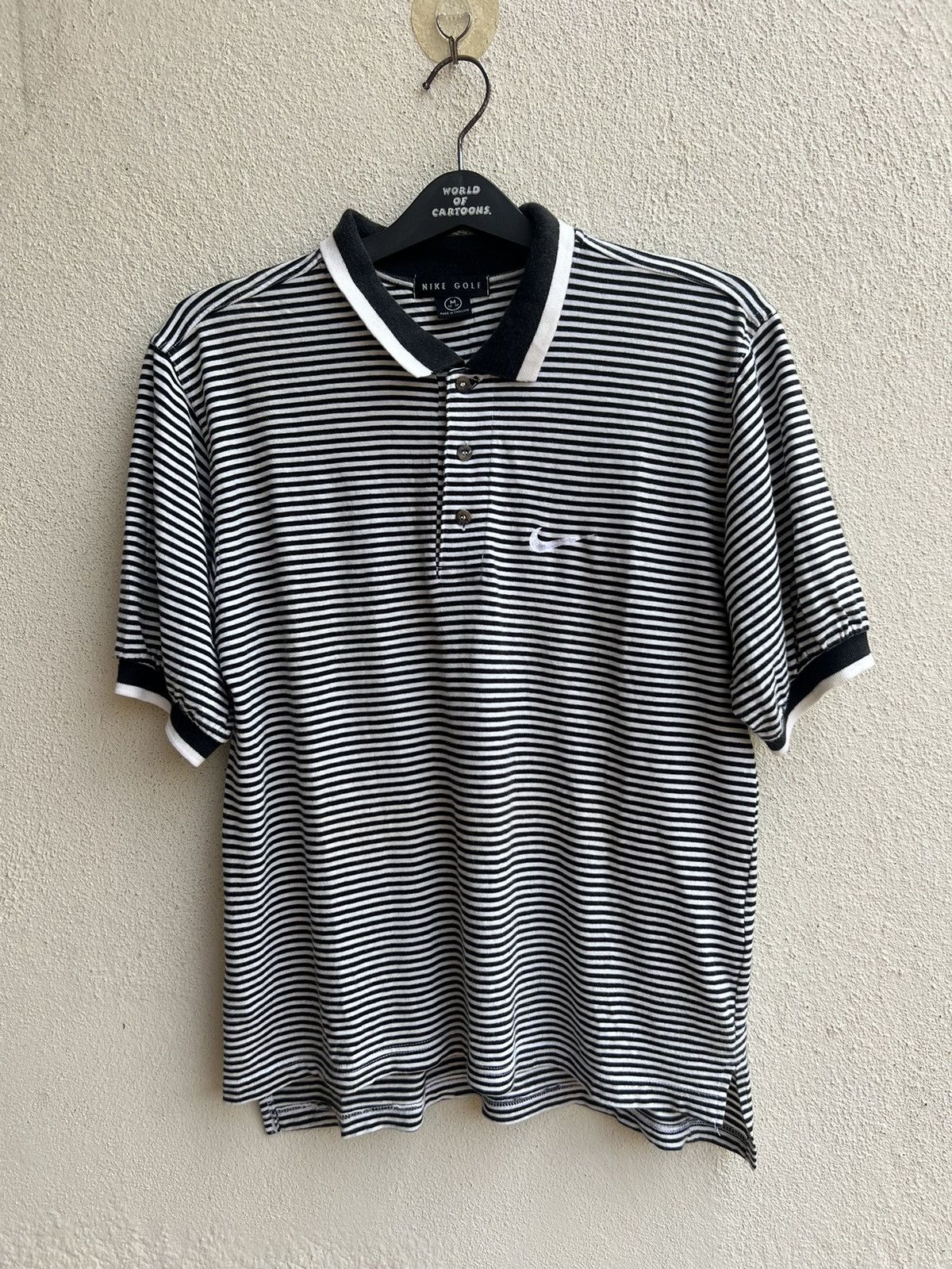 Nike × Vintage Vintage Nike Golf Striped Polo Shirt Faded Size US M / EU 48-50 / 2 - 19 Thumbnail