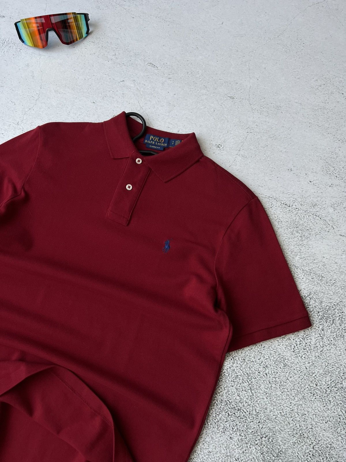 Polo Ralph Lauren Polo Ralph Lauren Burgundy Polo Shirt Classic Size S Size US S / EU 44-46 / 1 - 3 Thumbnail