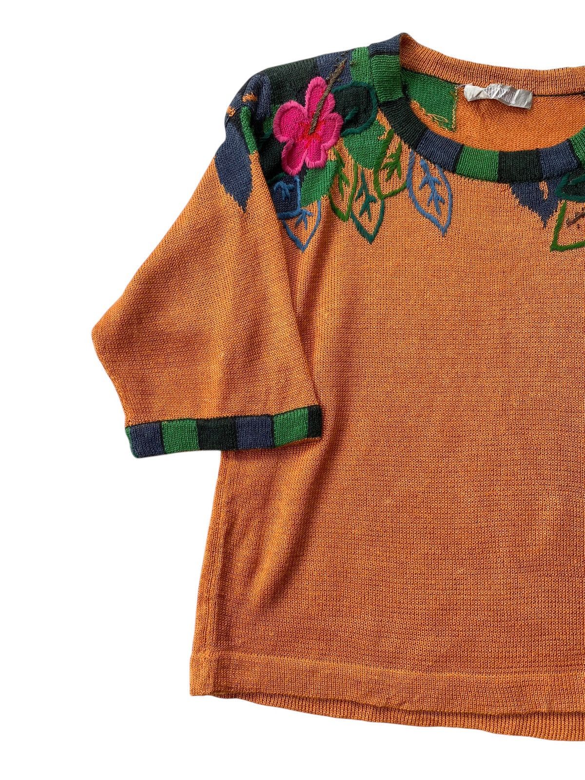 Japanese Brand × Vintage Vtg 90s Elle Souriat Sweater Knitwear Size M / US 6-8 / IT 42-44 - 4 Thumbnail
