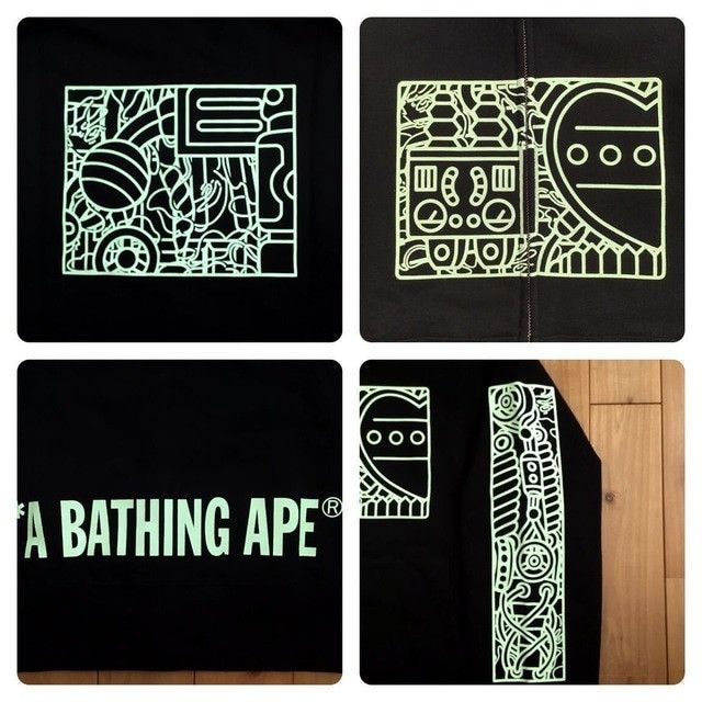 Bape 💫Glow in the dark💫 BAPE × Astro Boy full zip hoodie APE Size US M / EU 48-50 / 2 - 8 Thumbnail