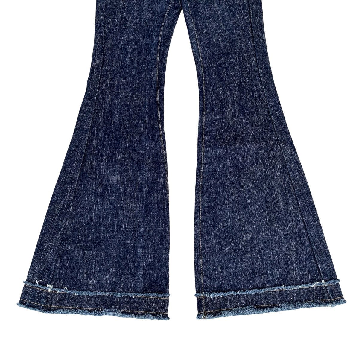 If Six Was Nine × Japanese Brand × Le Grande Bleu (L.G.B.) Crazy💥 Wrangler Flared Jeans Indigo Blue ifsix Fuga Style💥 Size 25" / US 0 / IT 36 - 2 Thumbnail