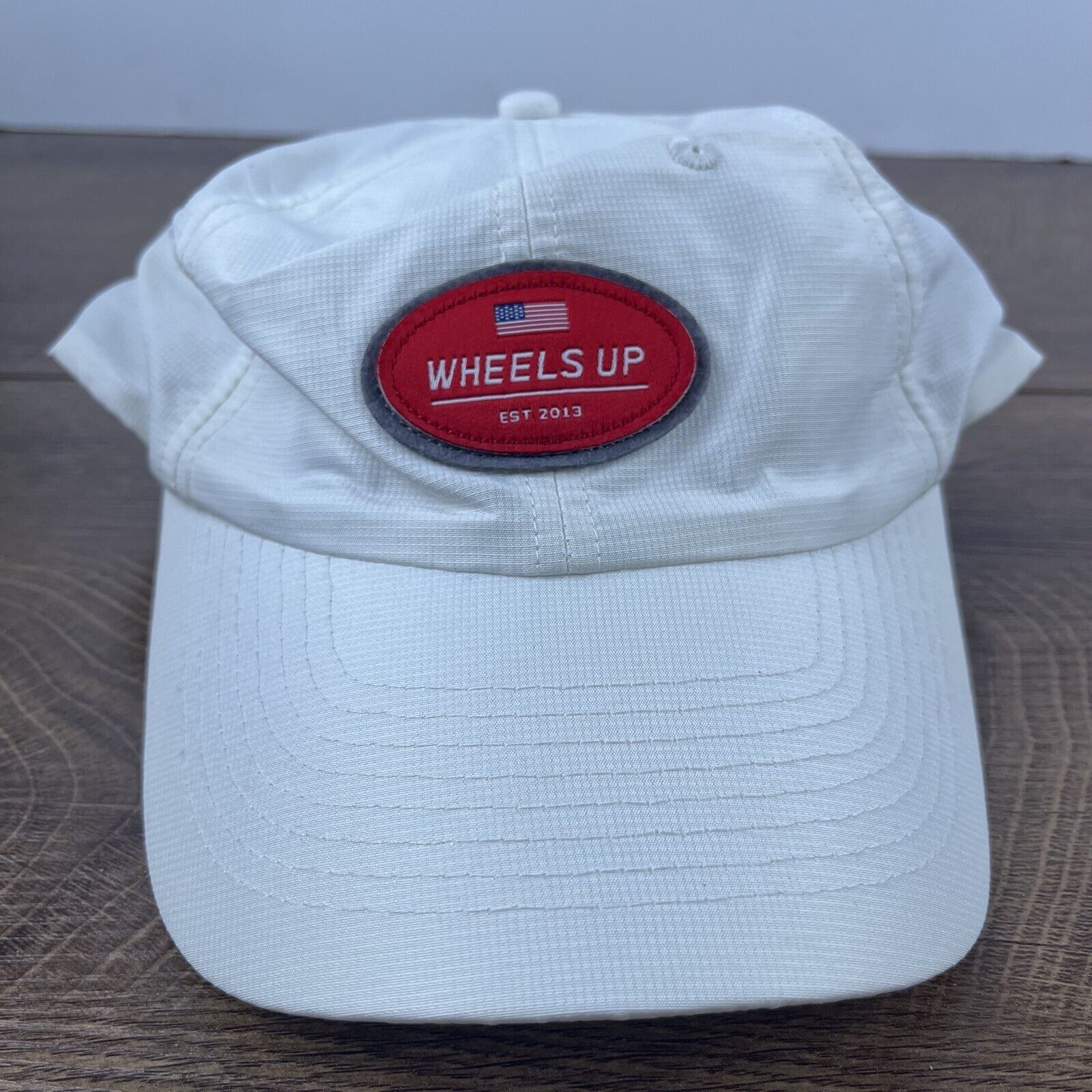 Other Wheels Up Hat White Cap Hat Wheels Up USA Flag Adjustable Ha Size ONE SIZE - 1 Thumbnail