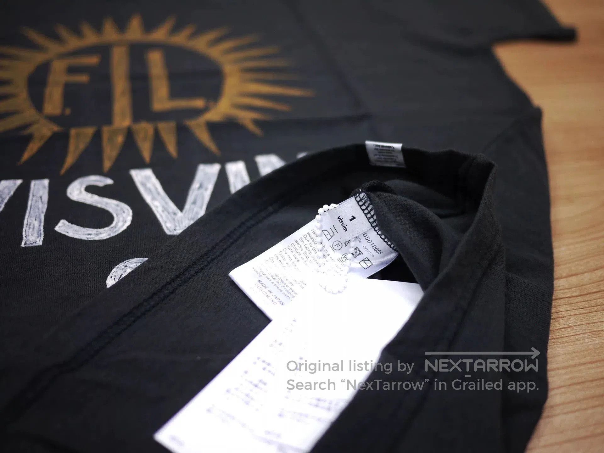 Visvim VISVIM NORROW CREW TEE Black and Grey. Size US S / EU 44-46 / 1 - 3 Thumbnail