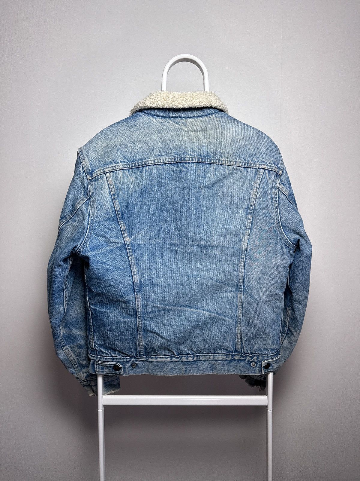 Levi's Levi’s 1970s 70605-0213 Blank Tab Sherpa Lined Denim Jacket Size US S / EU 44-46 / 1 - 8 Thumbnail