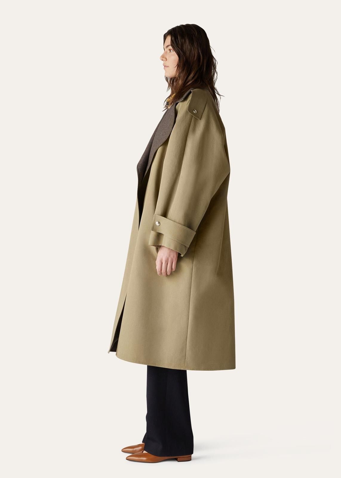 Loro Piana o1srvl11e1124 Horsey Panama Cotton Coat in Khaki Size L / US 10 / IT 46 - 6 Thumbnail