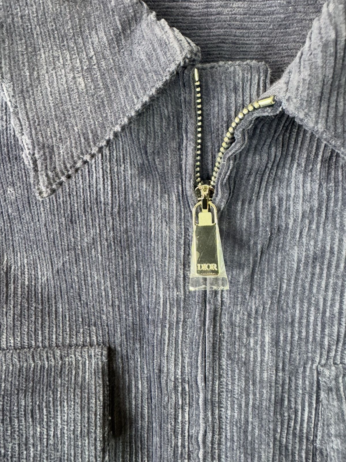 Dior dior's latest blue corduroy embroidered logo jacket Size US L / EU 52-54 / 3 - 5 Thumbnail