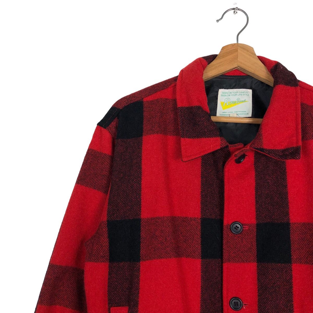 Japanese Brand 🔥Vtg Bomber Jacket Wool Tartan Design Rose Bowl USA Size US M / EU 48-50 / 2 - 7 Thumbnail