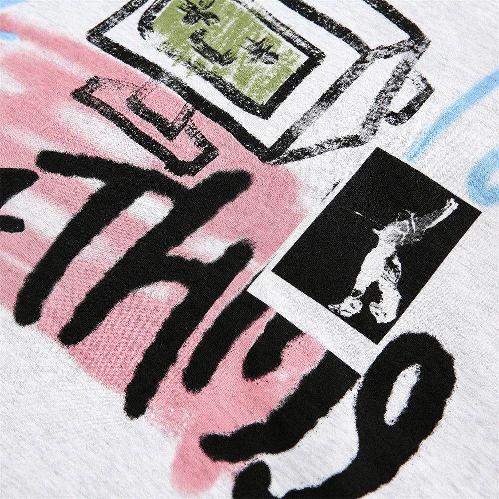 Vintage Men's American style loose cartoon graffiti print T-shirt Size US M / EU 48-50 / 2 - 4 Thumbnail
