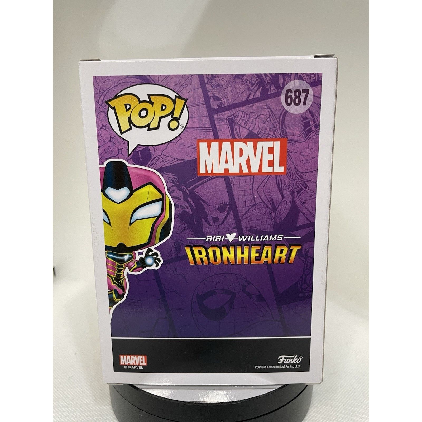 Marvel Comics Funko Pop! Vinyl: Marvel - Ironheart - PIAB Exclusive #687 Size ONE SIZE - 5 Thumbnail