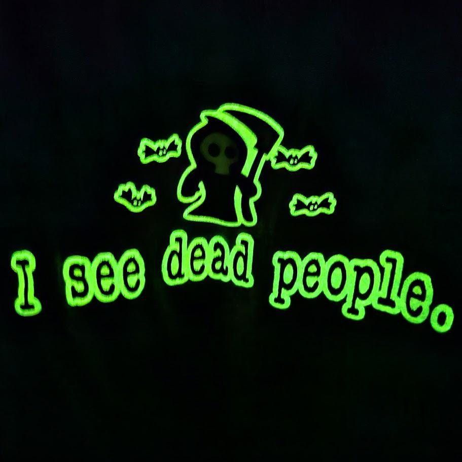 Vintage Vintage I See Dead People T Shirt Mens Size XL Gray Y2K Glow Size US XL / EU 56 / 4 - 3 Thumbnail