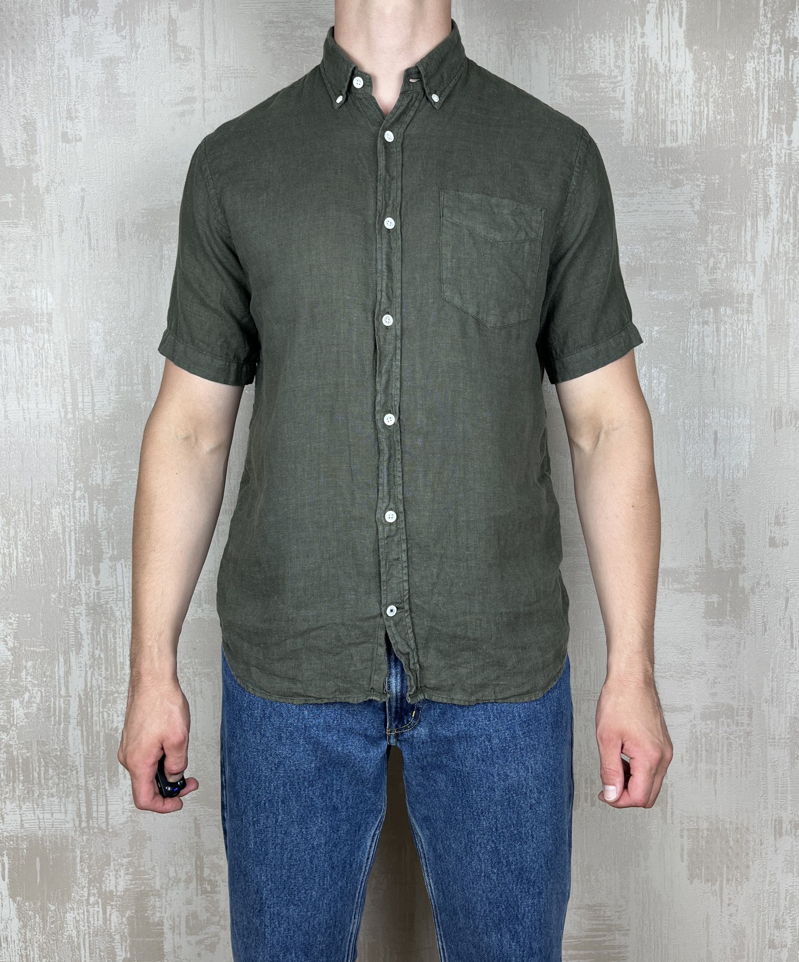 NN07 No Nationality NN07 Linen Short Sleeve Shirt Size US M / EU 48-50 / 2 - 1 Thumbnail