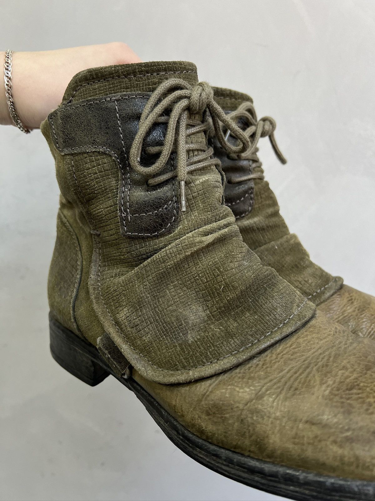 A.S.98 Leather Ankle Boots Vintage Ann demeulemeeste style 90s Size US 8 / EU 41 - 4 Thumbnail
