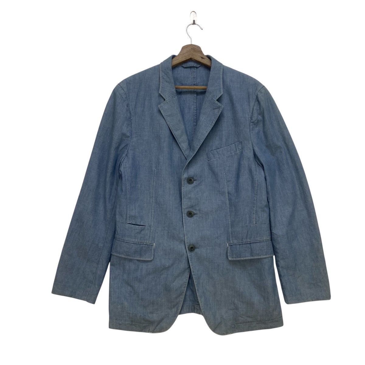 Lemaire × Uniqlo Lemaire Uniqlo Indigo Coat Jacket Size US S / EU 44-46 / 1 - 4 Thumbnail