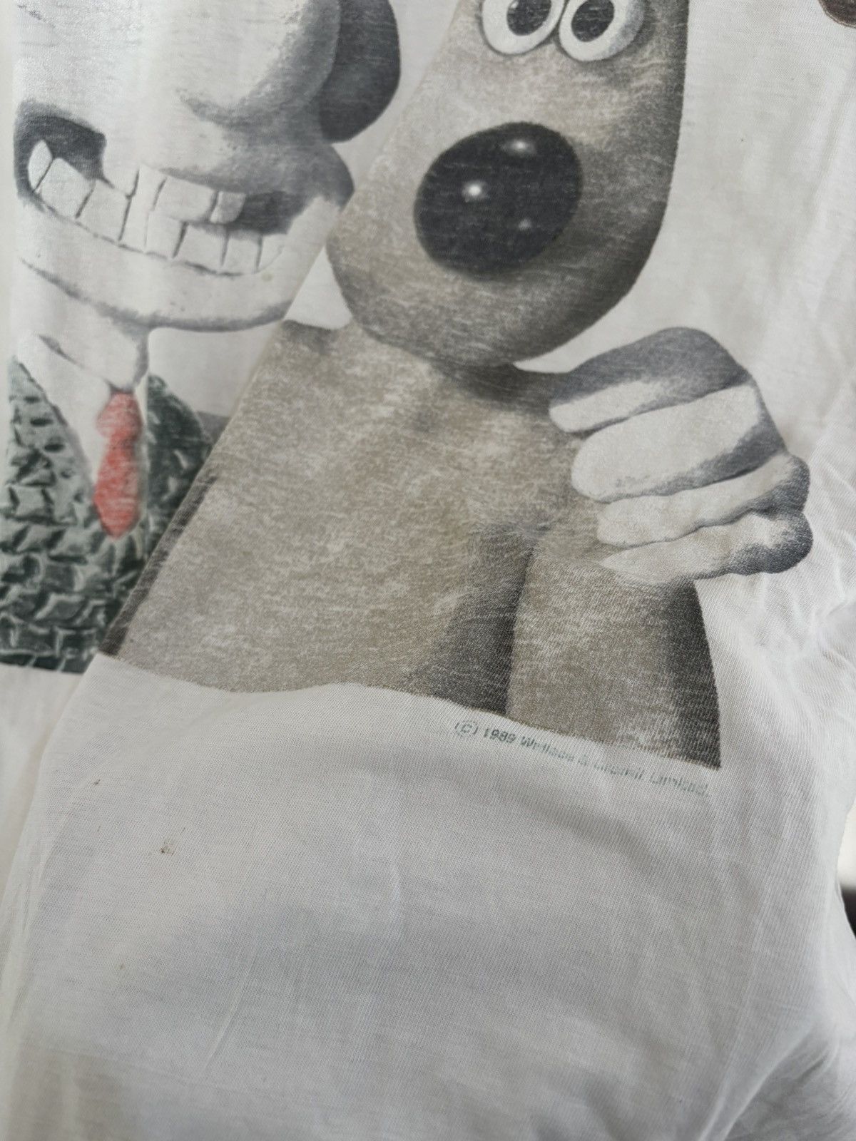 Vintage VINTAGE 1989 WALLACE & GROMIT GRAPHIC T-SHIRT Size US XL / EU 56 / 4 - 5 Thumbnail