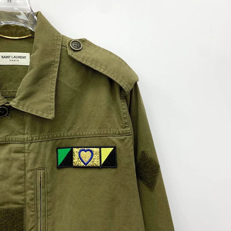 Saint Laurent Paris Saint Laurent Green Shark Sequin Jacket 2504-Nextarrow Size XS / US 0-2 / IT 36-38 - 3 Thumbnail