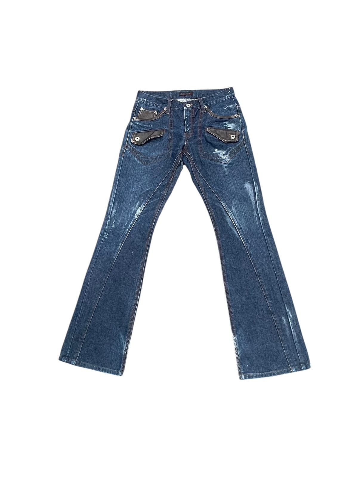 Japanese Brand × Morgan Homme Morgan are Toi Homme Flare Jeans Size US 31 - 1 Thumbnail