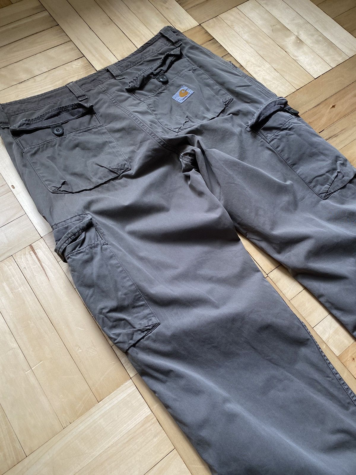 Carhartt × Carhartt Wip × Vintage Vintage Carhartt Cargo Pants Khaki Size US 36 / EU 52 - 4 Thumbnail