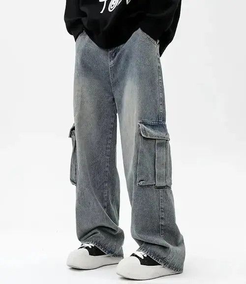 Japanese Brand Y2K Vintage Men Cargo Jeans Size US 26 / EU 42 - 5 Thumbnail