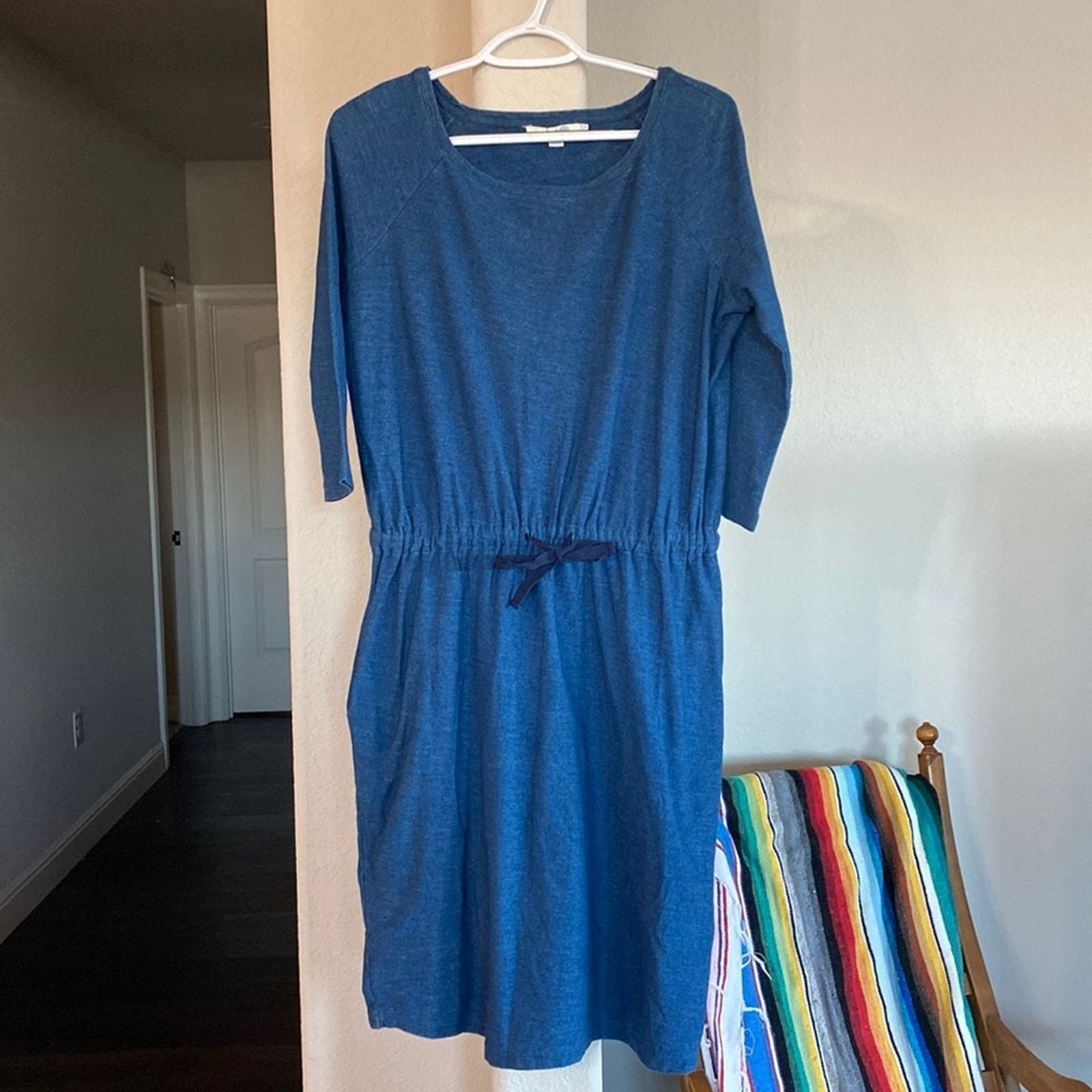 Boden Boden Peggy drawstring 3 quarter sleeve dress minimalist Size M / US 6-8 / IT 42-44 - 1 Thumbnail