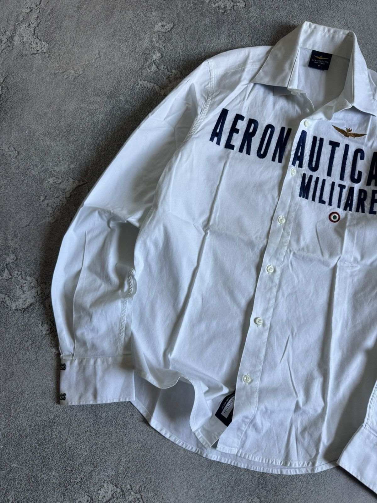 Aeronautica Militare Aeronautica Militare S big logo button up shirt long sleeve Size US S / EU 44-46 / 1 - 2 Thumbnail