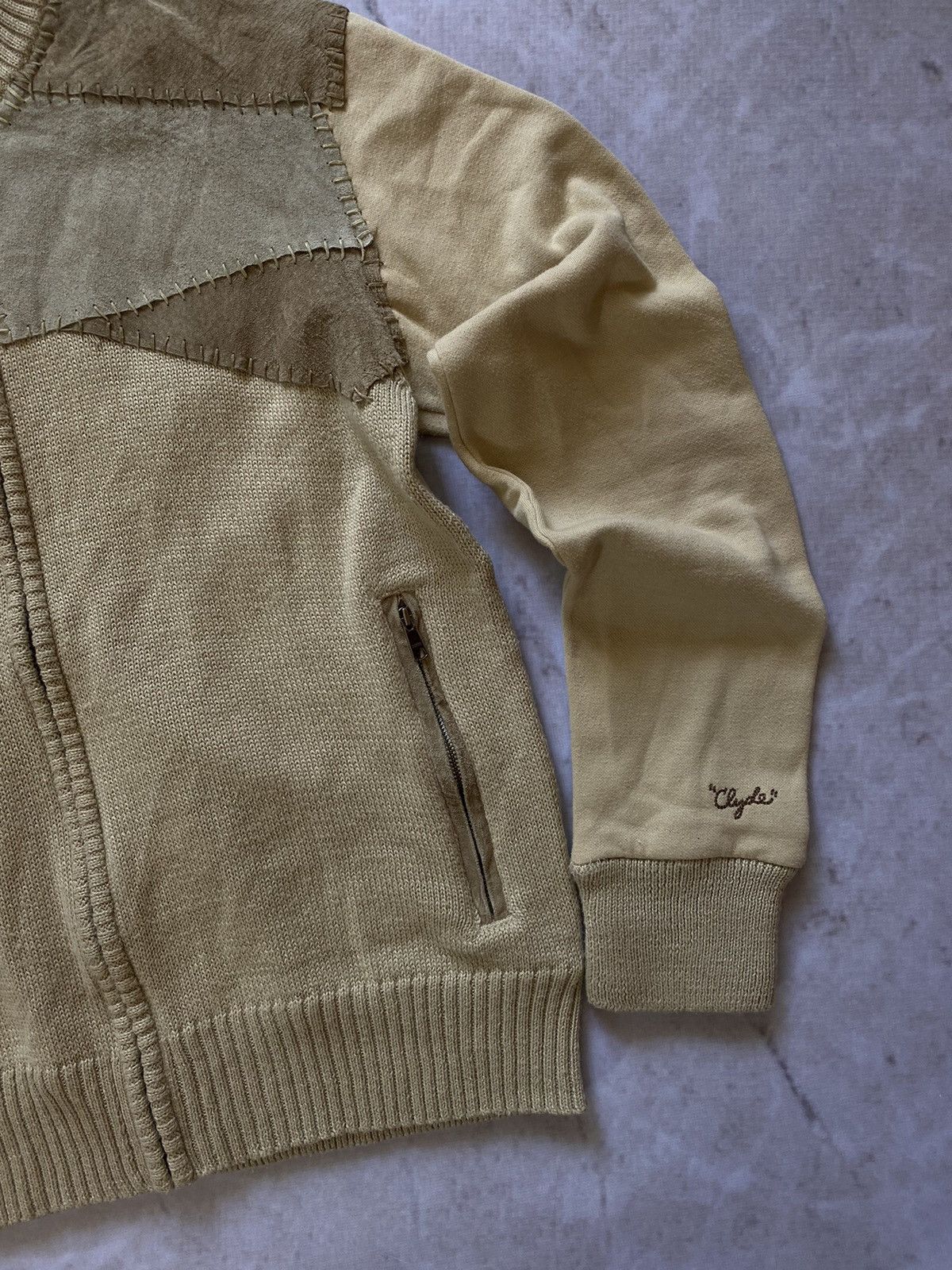 Puma × Vintage Puma Clyde Vintage Zip Sweater / Jacket with leather inserts Size US L / EU 52-54 / 3 - 2 Thumbnail