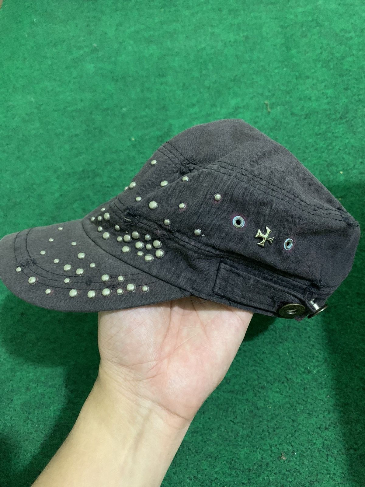 If Six Was Nine × Japanese Brand CRAZY STUDED PUNK HATS FADED Size ONE SIZE - 2 Thumbnail